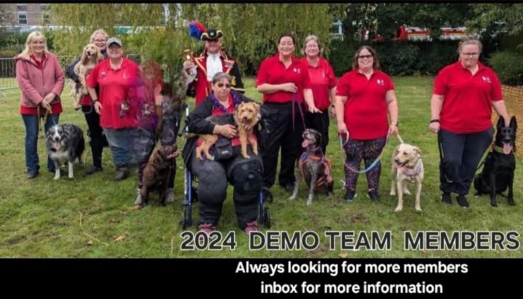 2024 Flyball Demo Team.
